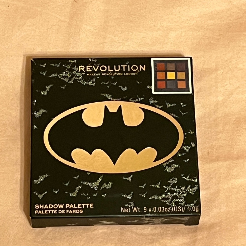 Revolution Batman Shadow Palette with Gold and Black Design